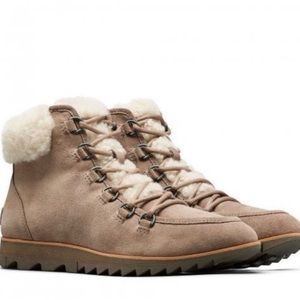 Sorel Harlow cozy shearling trim booties